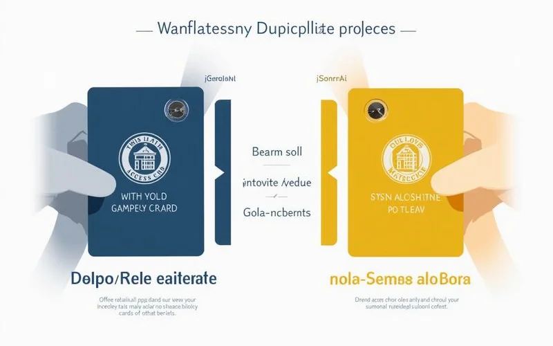 Examples of duplicable and non-duplicable condo cards