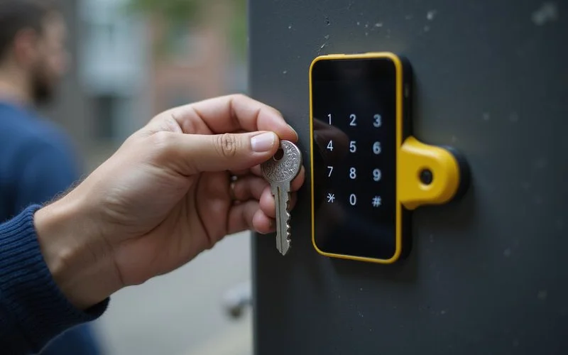 Choosing between a metal key and a smart lock keypad