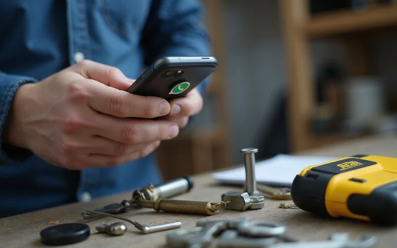 Sending a WhatsApp location pin to dispatch a locksmith