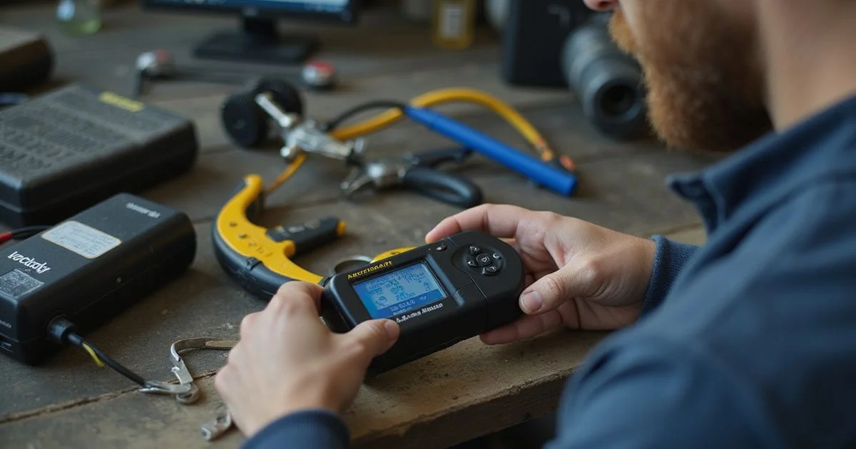 Autogate remote being copied with a frequency duplicator
